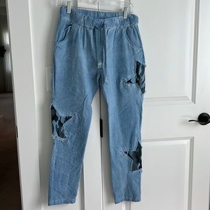 NWT Patchington pull on elastic waist Jean. One Size